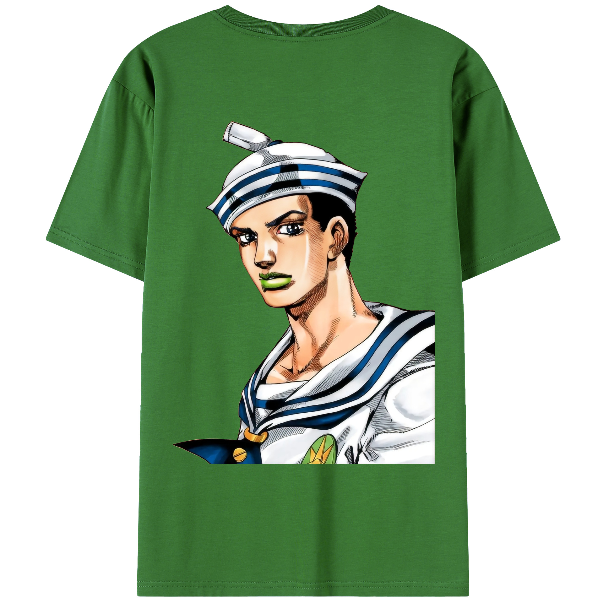 （画像用） ジョジョの奇妙な冒険 東方定助 JoJo's Bizarre Adventure Higashikata Josuke レディース半袖Tシャツ(バックプリント)
